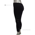 High-Waisted Mesh Cutout Capri Leggings