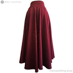 High-Waisted A-Line Flare Maxi Skirt