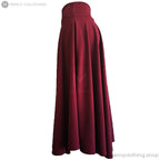 High-Waisted A-Line Flare Maxi Skirt