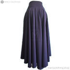 High-Waisted A-Line Flare Maxi Skirt