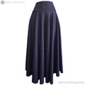 High-Waisted A-Line Flare Maxi Skirt