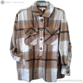 Plaid Flannel jacket (Plus Size)