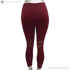 High-Waisted Mesh Cutout Capri Leggings