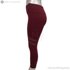 High-Waisted Mesh Cutout Capri Leggings