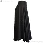 High-Waisted A-Line Flare Maxi Skirt