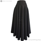 High-Waisted A-Line Flare Maxi Skirt