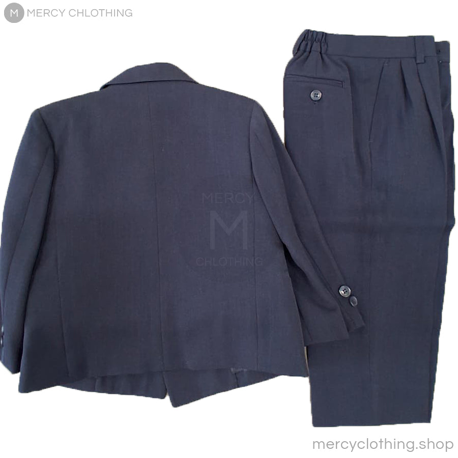 Boy's Formal Navy 5-Piece Suit Set